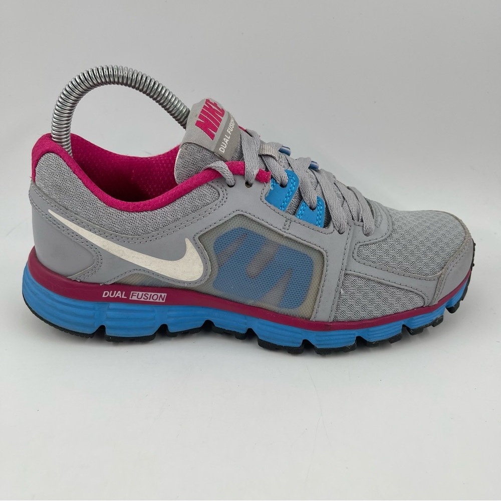 Nike Women’s Dual Fusion ST2 454240-010 Grey Pink Running Shoes Sneaker-Size 6.5